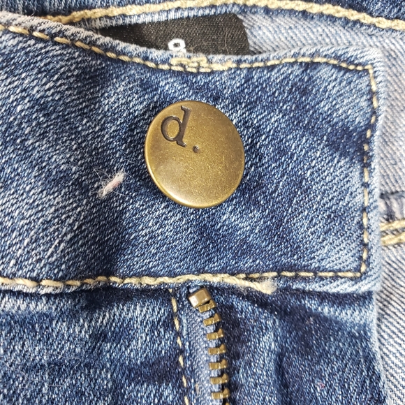 d.jeans High Waist‎ Bermuda Womens Shorts 8 Medium Blue Denim - Picture 4 of 12